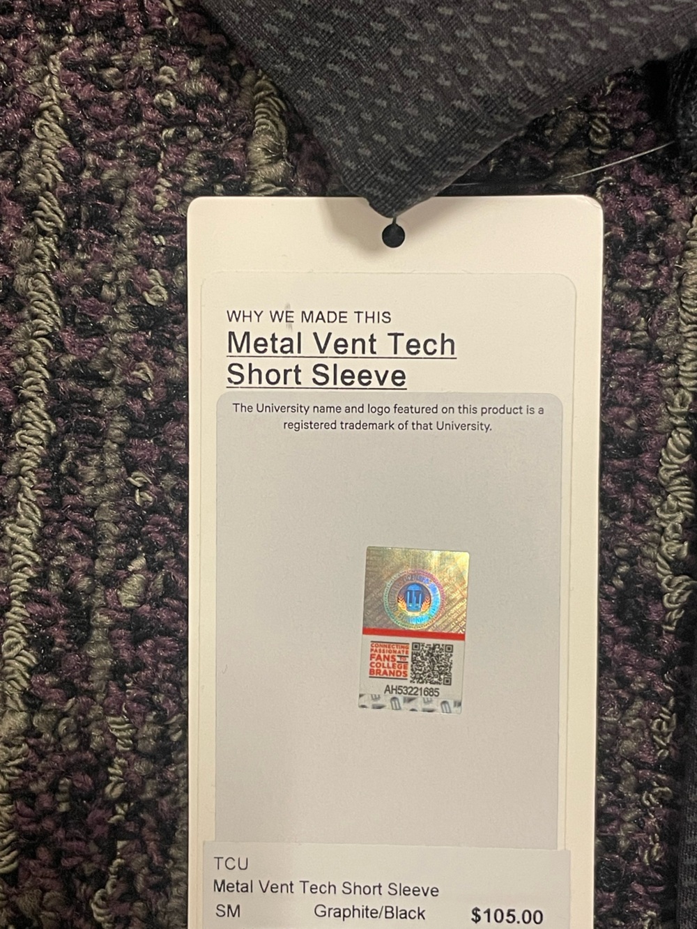 lululemon athletica Men’s TCU Metal Vent Tech Short Sleeve - Picture 3 of 3